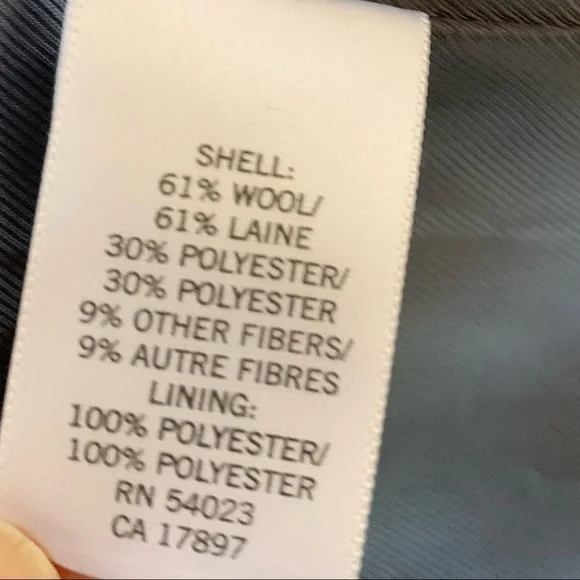 NWOT! Banana Republic Wool Sturdy Gray Jacket - Picture 10 of 10